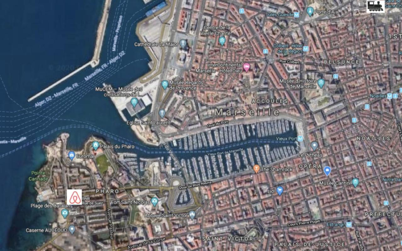 "Le Suez" Appartement Au Bord De Mer Catalans-Pharo Marselha Exterior foto